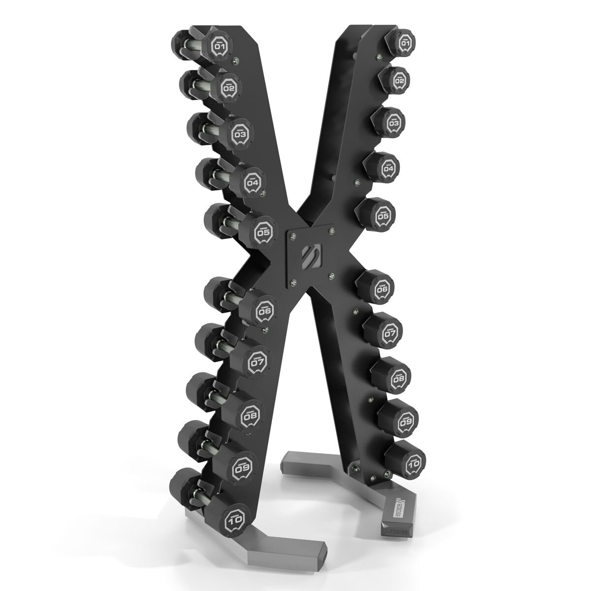 Escape Fitness 1 10 kg Dumbbell Set with XRACK 2.0 Rack