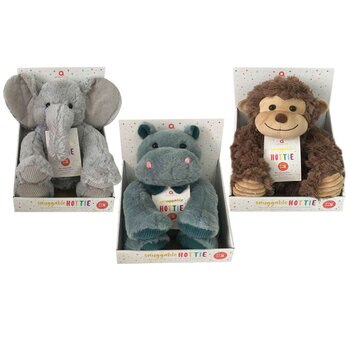 Aroma Home Microwavable Snuggable Animal Hotties in 3 Designs