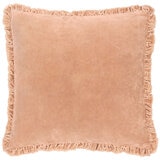 Furn Bertie Velvet Feather Fill Cushion 2 Pack in Cashew, 45 x 45 cm