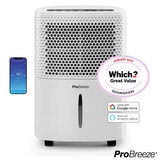 Pro Breeze 12L Dehumidifer With Humidistat & Smart App Control, PB-D-06W-W-UK Pro Breeze 12L Dehumidifer With Humidistat & Smart App Control, PB-D-06W-W-UK