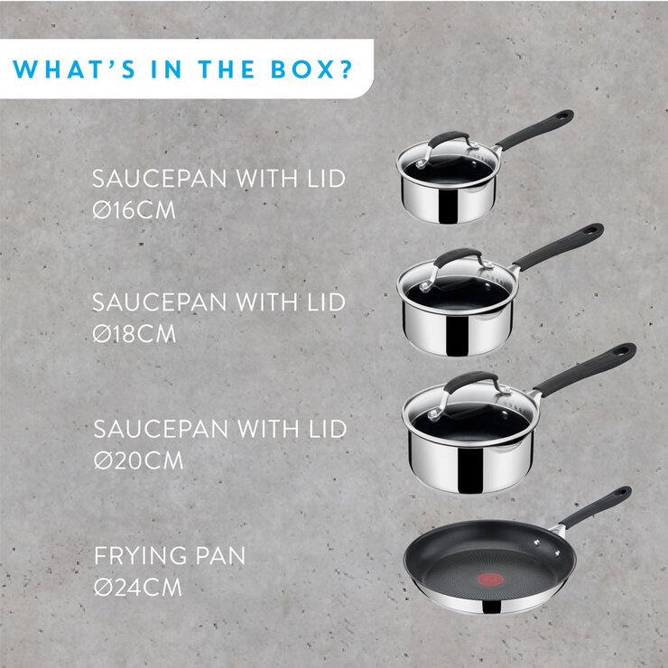 Tefal Jamie Oliver cookware SEt 4 Piece