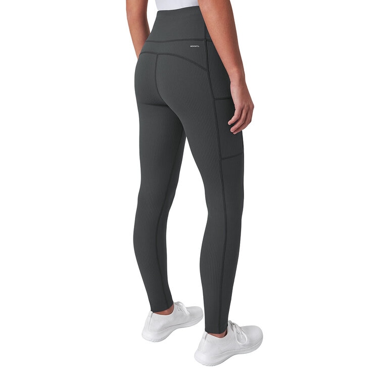Mondetta Ladies Ribbed Cargo Tight in Black