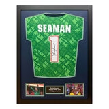 David Seaman Signed Framed Arsenal Goalkeeper Shirt David Seaman Signed Framed Arsenal Goalkeeper Shirt