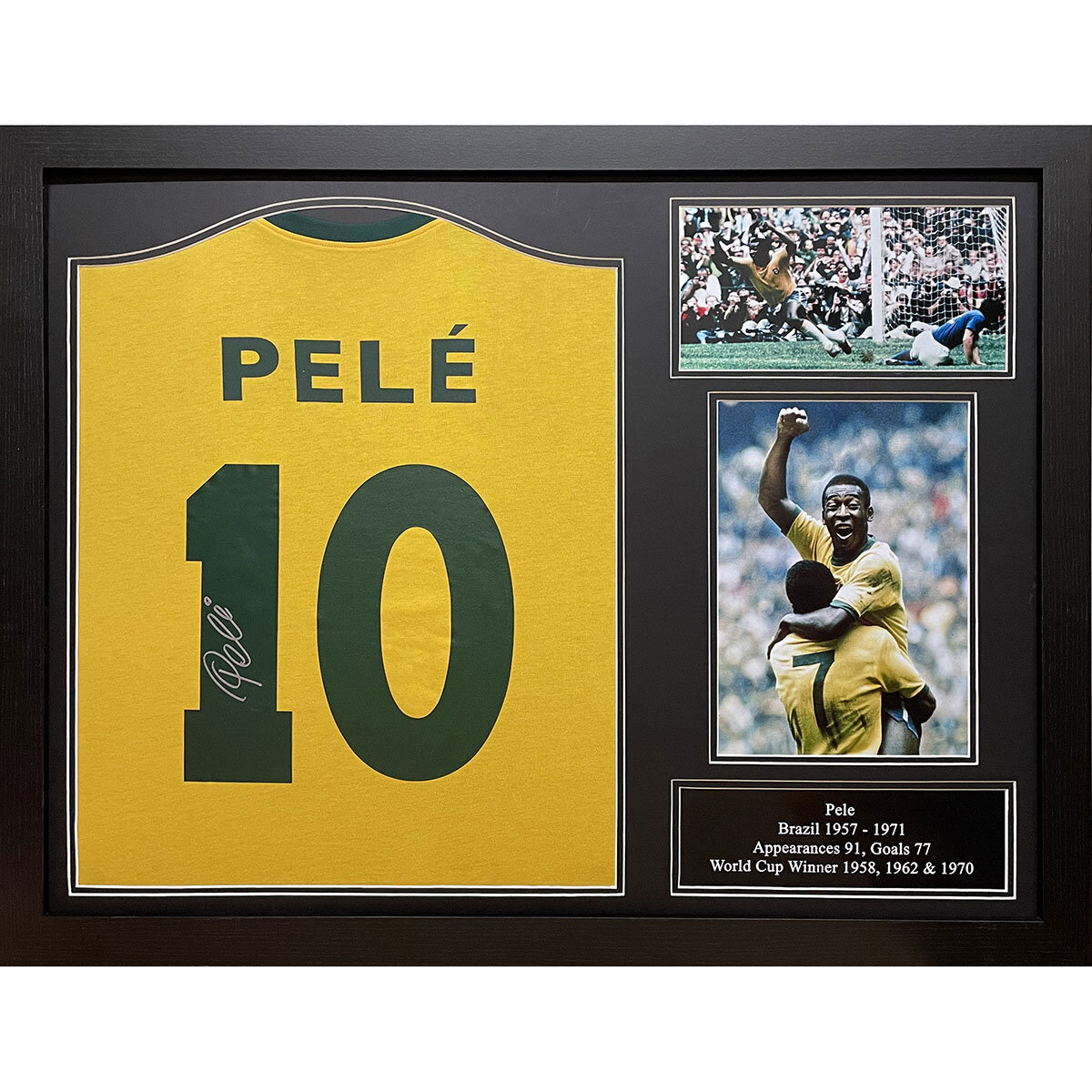 Pele signed Brazil shirt