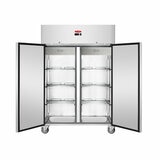 Contender RUS009 Commercial 1200L Double Door Fridge, D Rated in Stainless Steel