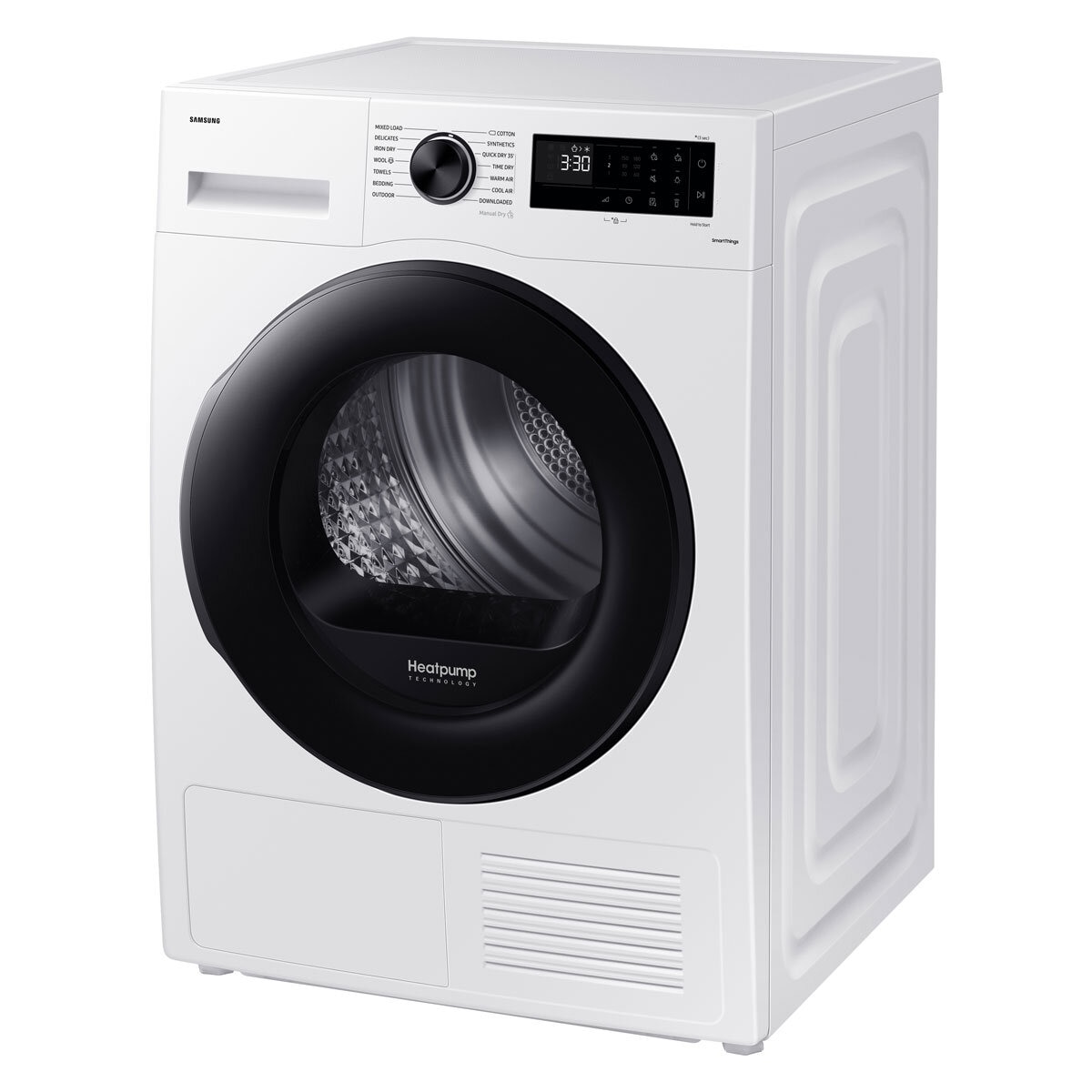 Samsung Series 5 DV90CGC0A0AEEU, 9kg Heat Pump Dryer, A++ Rated in White