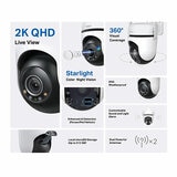 TP-Link Tapo C520WS 2K 4MP Outdoor Pan/Tilt Security Wi-Fi Camera -2 Pack