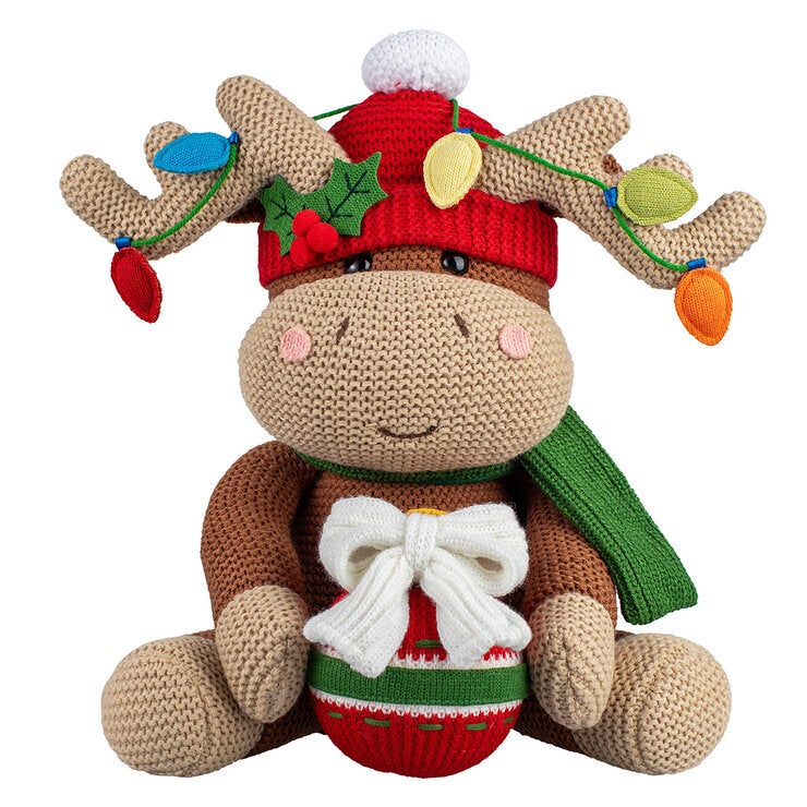 16 inch Christmas Knit Characters Assortment- Set Of 2 16 inch Christmas Knit Characters Assortment- Set Of 2