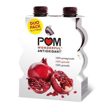 POM Wonderful 100% Pomegranate Juice, 2 x 710ml