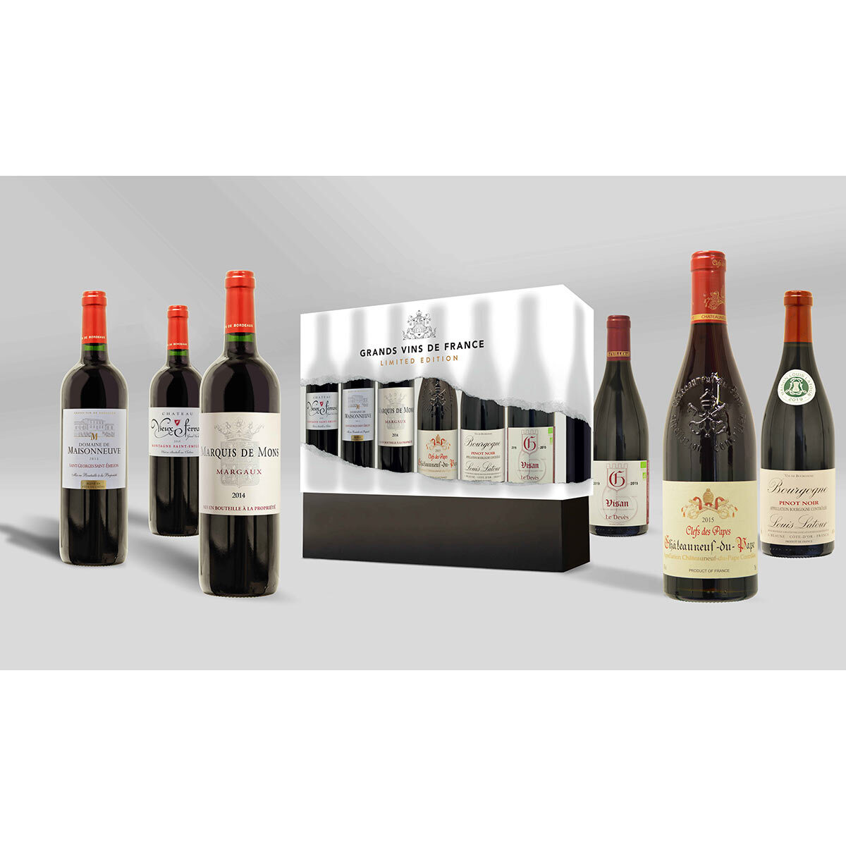 Grands de Vins Wine in Gift Box, 6 x 75cl