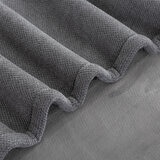 Berkshire Textured Chenille Throw in Grey, 152 x 178 cm