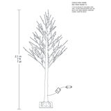 Buy Colour Select LED Birch Tree Dimensions Image at Costco.co.uk