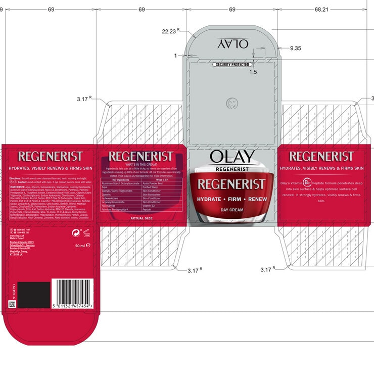 Olay Regenerist 3 Point Day Cream, 2 x 50ml