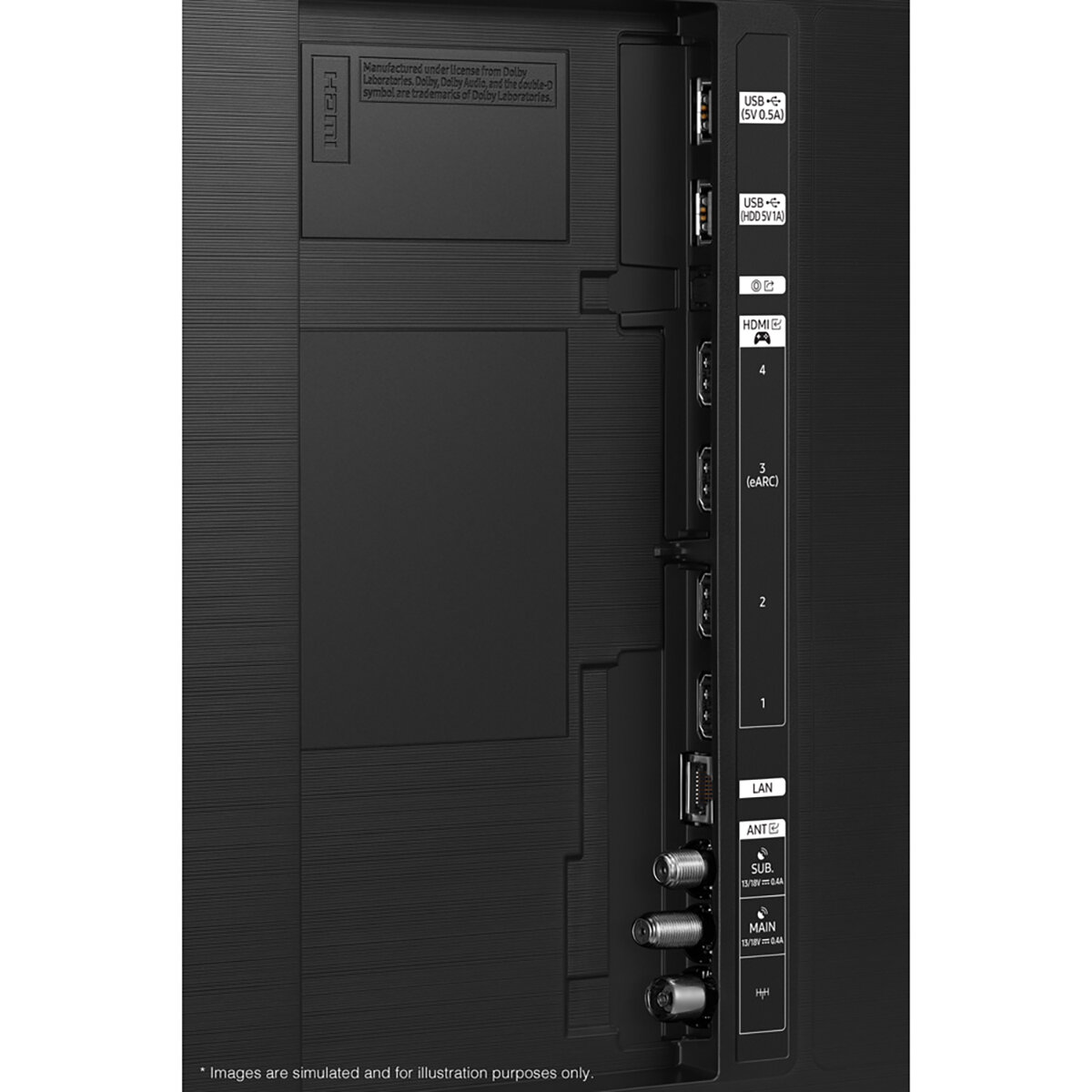 Port/back SAMSUNG QE43QN93DATXXU