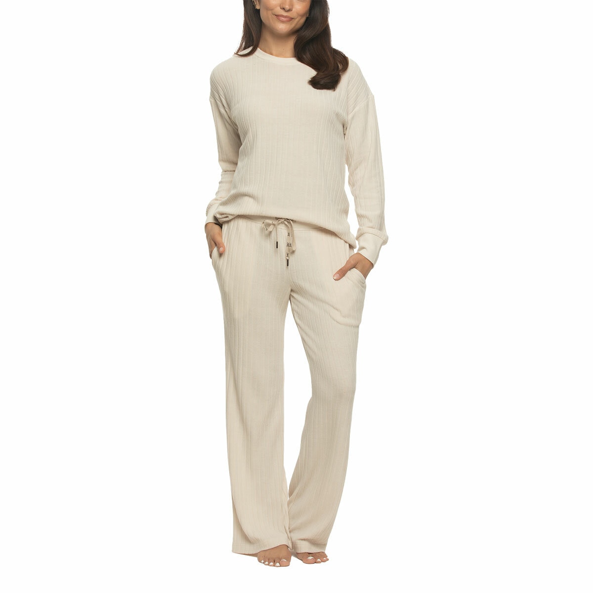 Jezebel Ladies 2 Piece Brushed Rib Lounge Set