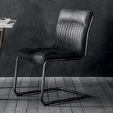 Gallery Capri Ebony Leather Dining Chair