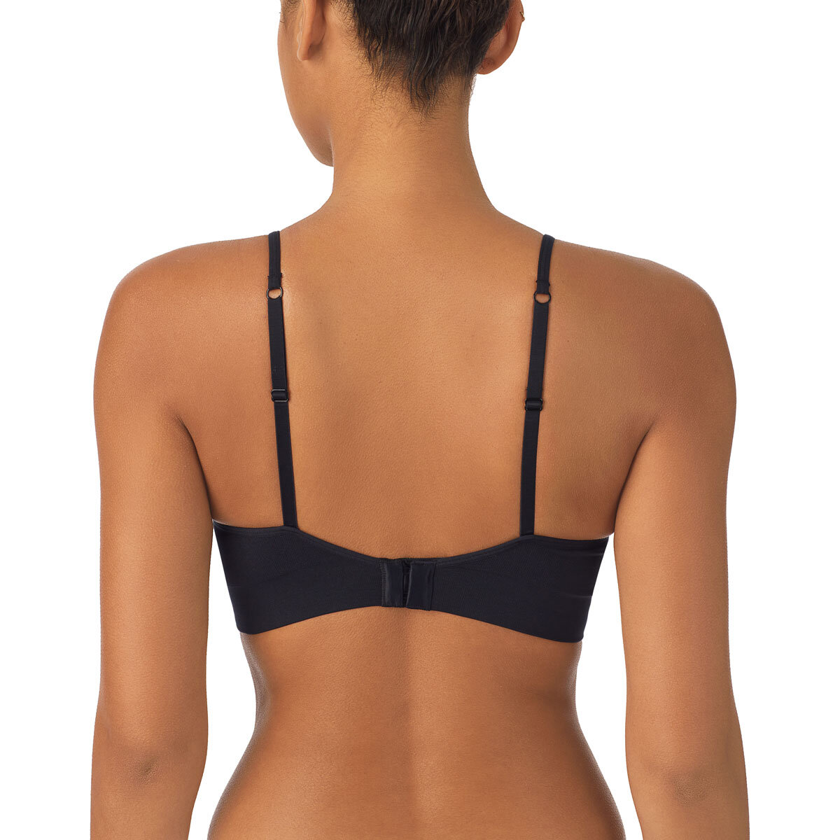 DKNY Seamless Bralette 2 Pack in Black & Sand