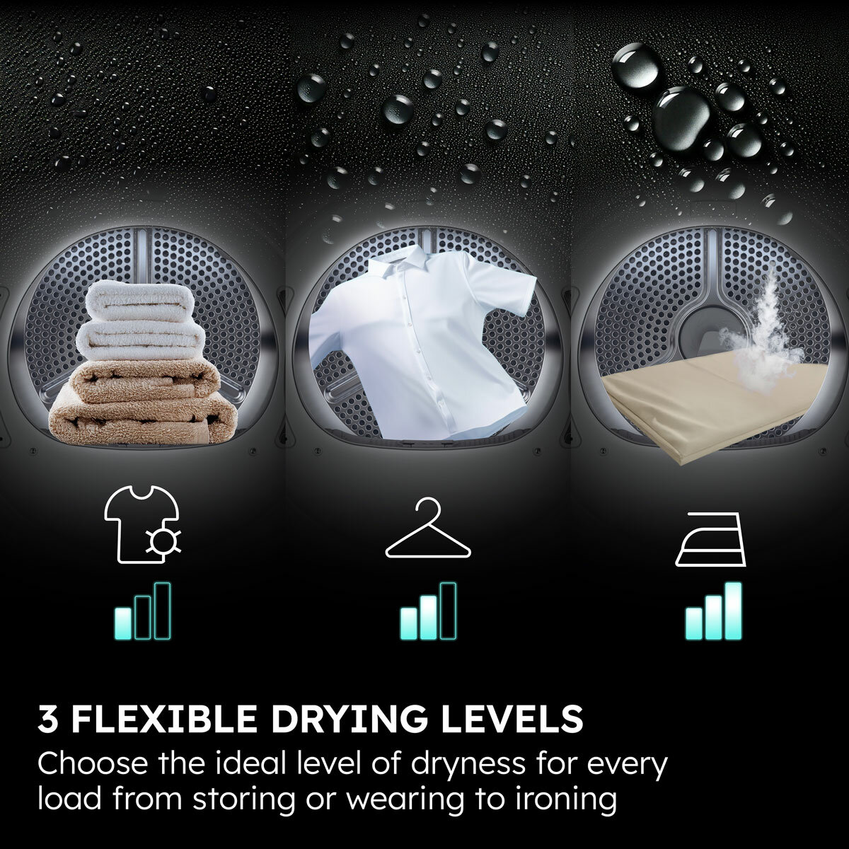 Haier HD100-D357GU1, 10kg Heat Pump Tumble Dryer, A++ Rated in Graphite Haier HD100-D357GU1, 10kg Heat Pump Tumble Dryer, A++ Rated in Graphite