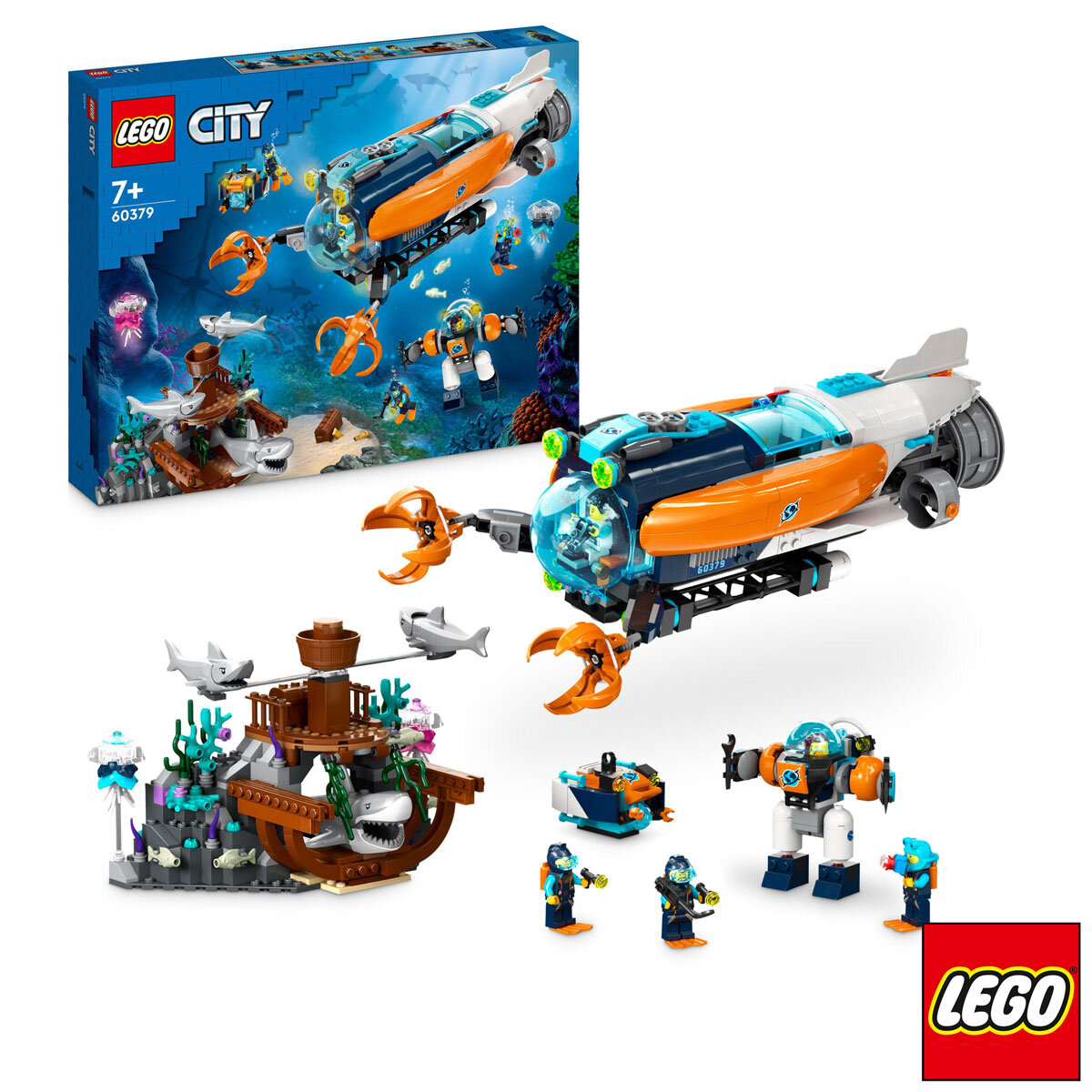 LEGO City Deep Sea Submarine - Model 60379 (7+ Years) | C...