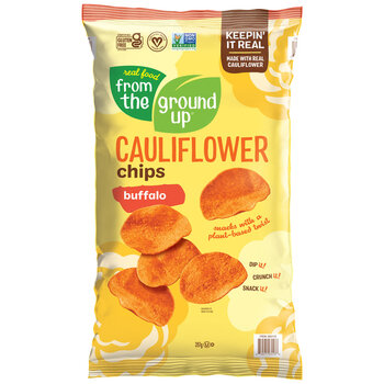 From The Ground Up Cauliflower Chips Buffalo Flavour, 397g