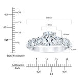 3.69ctw Round Brilliant Cut Diamond Ring, Platinum