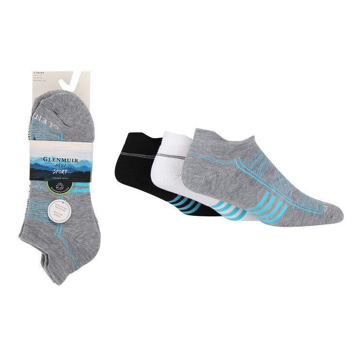 Glenmuir Men's Cushioned Sport Sock, 2 x 3 Pack in Assorted Colours Glenmuir Men's Cushioned Sport Sock, 2 x 3 Pack in Assorted Colours