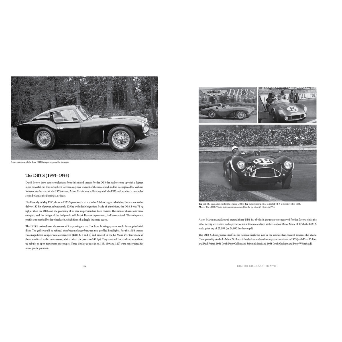 Page spread describing the DB3 S