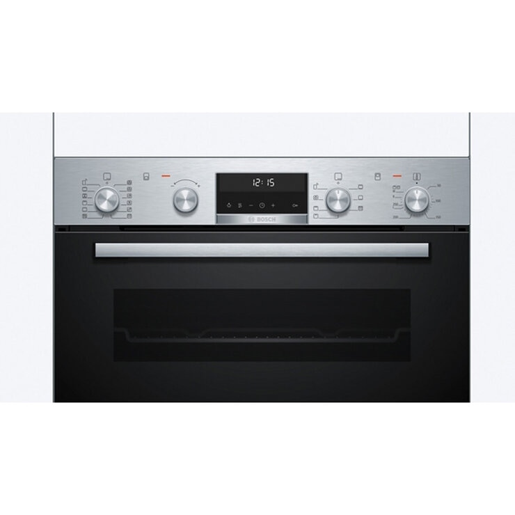 Bosch Series 6 MBA578BS7B Built In Double Electric Oven, A Rated in Silver