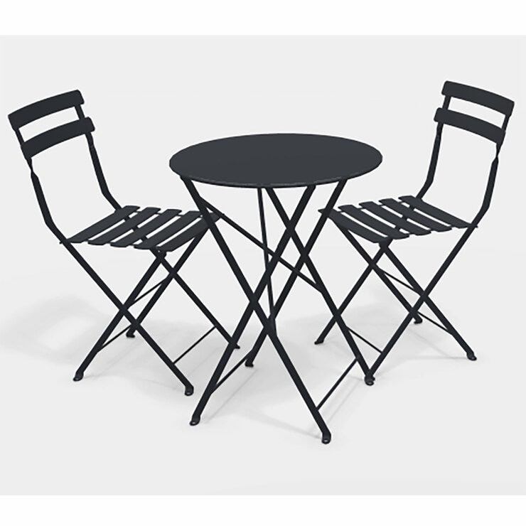 Fermob 3 Piece Bistro Set in Grey