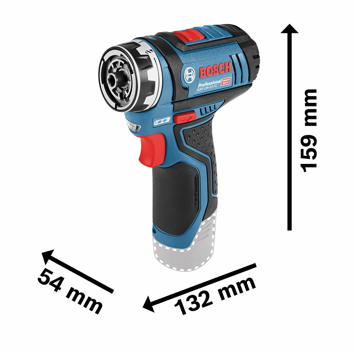 Bosch Professional Cordless Drill/Driver Kit Model GSR 12V-15 FC