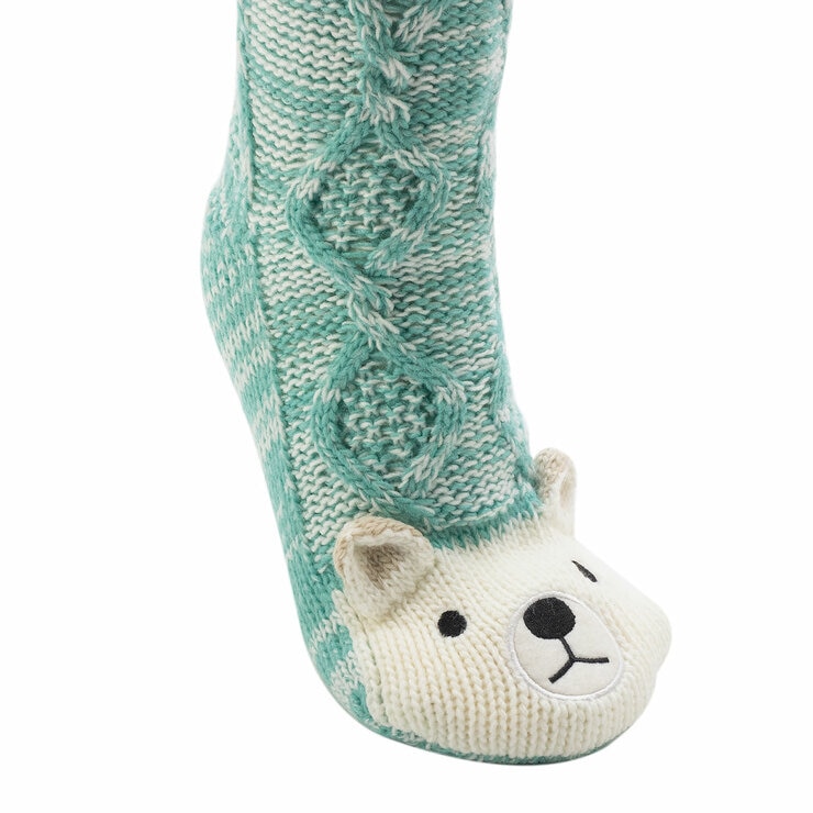 Jane & Bleecker Ladie's Critter Sock 2 Pack in Polar Bear and Penguin Jane & Bleecker Ladie's Critter Sock 2 Pack in Polar Bear and Penguin