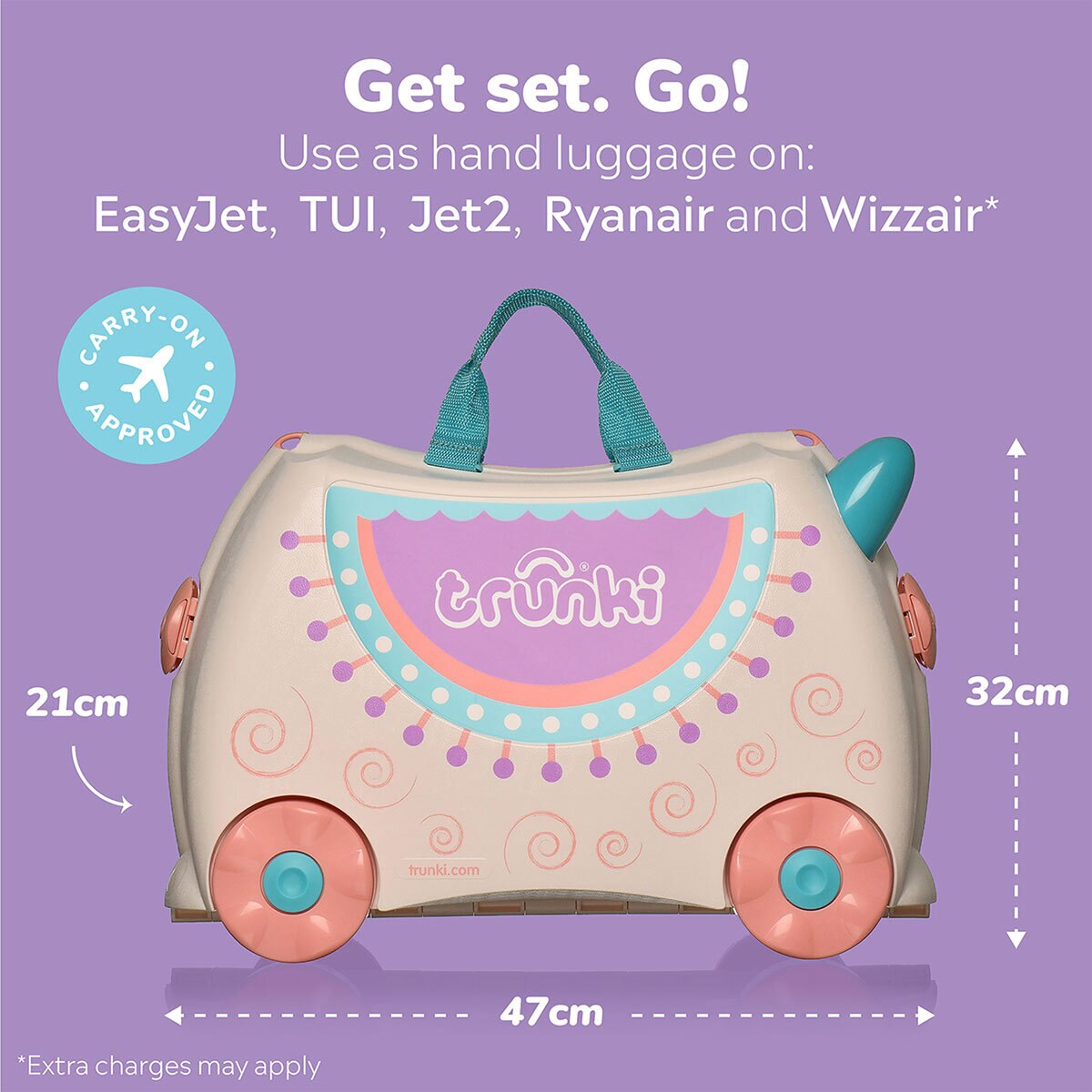 Trunki Ride-On Suitcase - Lola the Lama