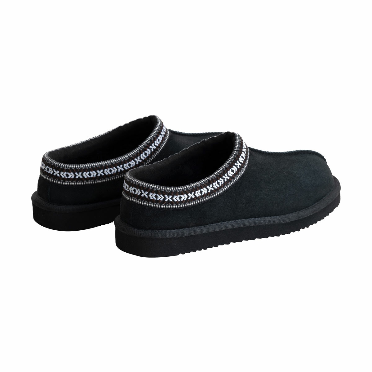 Kirkland Signature Unisex Shearling Slipper in Black