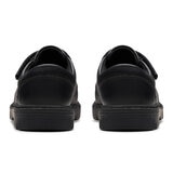 Clarks Kids Lorcam Edge Black Leather Shoes Clarks Kids Lorcam Edge Black Leather Shoes