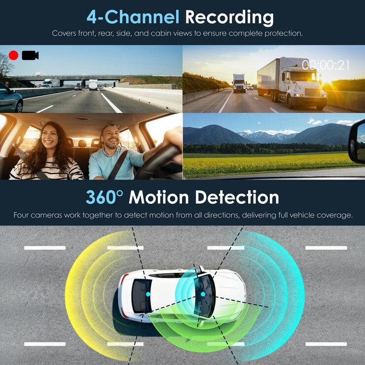Rexing R4-MD Front and Rear Facing Dash Cam Rexing R4-MD Front and Rear Facing Dash Cam