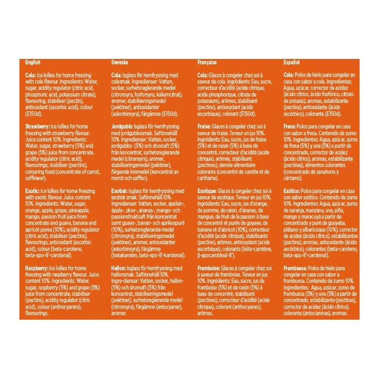 Sun Lolly Variety Pack, 32 x 60ml