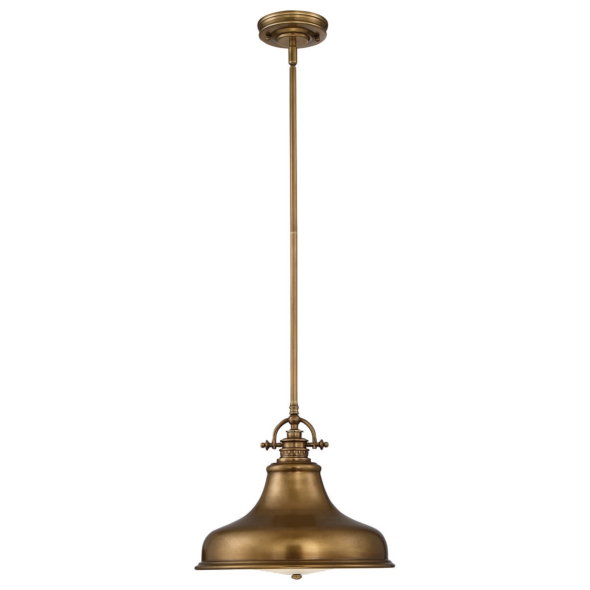 Emery 1 Light Medium Pendant - Weathered Brass