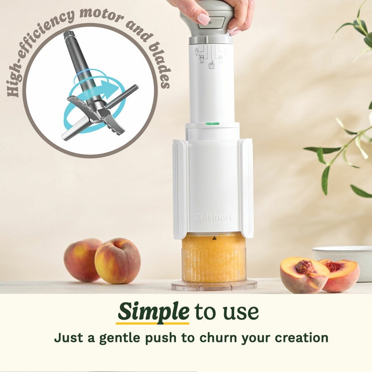 Lifestyle image of Cusinart Freeze Wand Ice Cream Maker simple to use