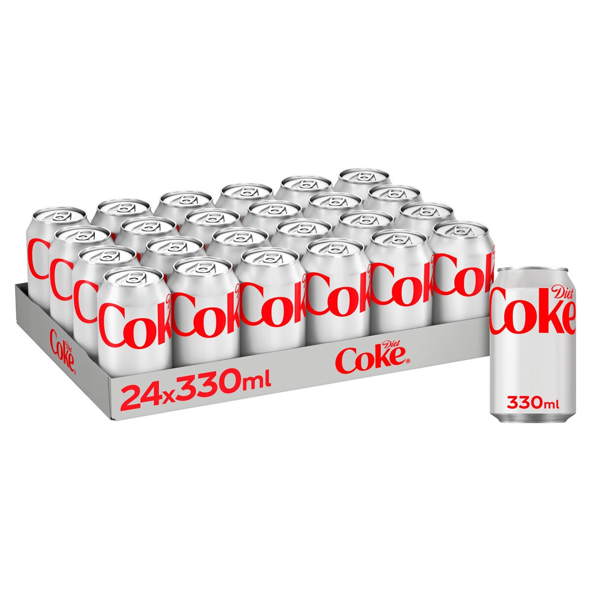 Coca-Cola Diet Coke Glass Bottle 24 x 330ml