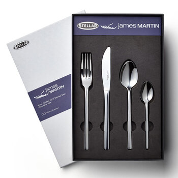 Stellar James Martin Stainless Steel 64 Piece Cutlery Set