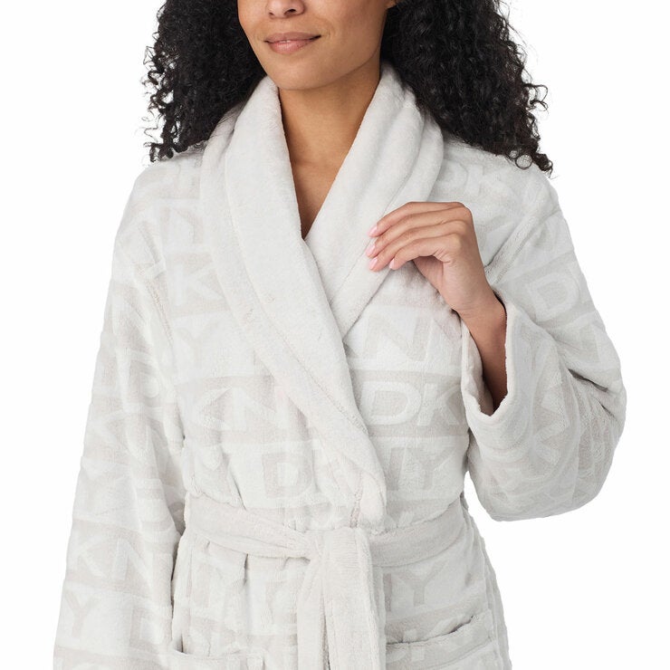 DKNY Ladies Frosted Robe