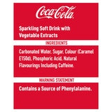 Ingredient information on red background