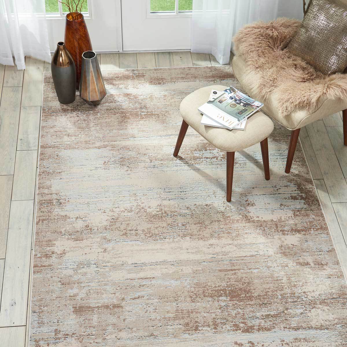 Rustic Textures Blended Beige Rug in 3 Sizes