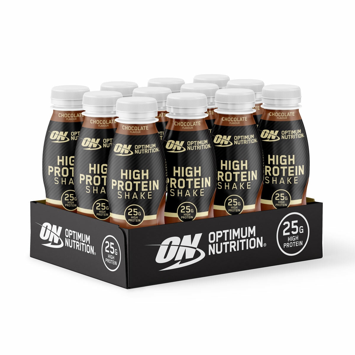 Optimum Nutrition High Protein Shake, Chocolate 12 x 330ml