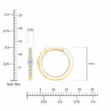 0.20ctw Round Brilliant Cut Diamond Hoop Earrings, 14ct Yellow Gold 0.20ctw Round Brilliant Cut Diamond Hoop Earrings, 14ct Yellow Gold