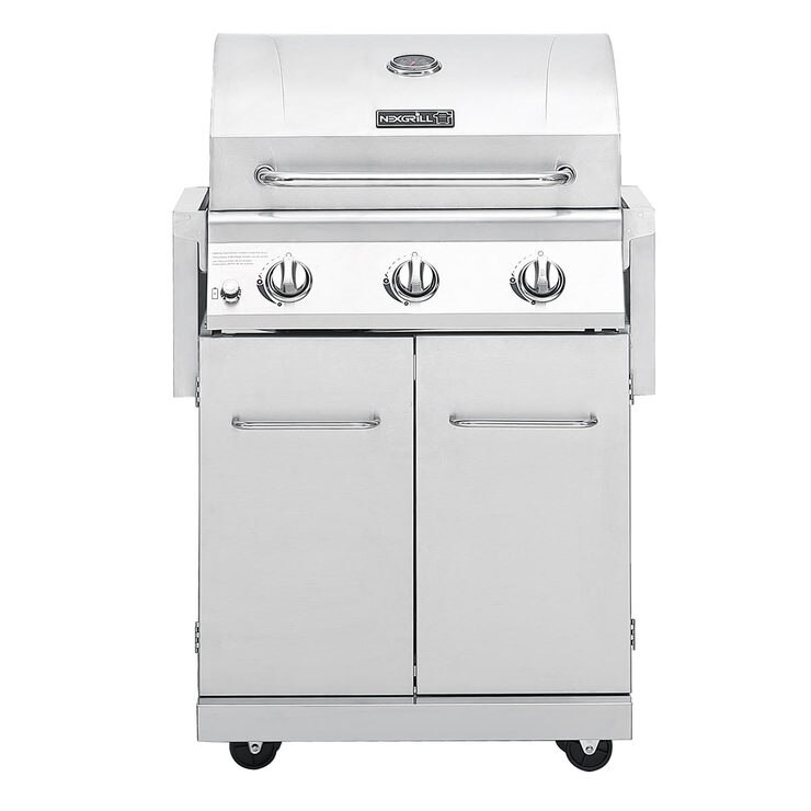 Nexgrill 3 Burner Stainless Steel Gas Barbecue + Cover Costco UK