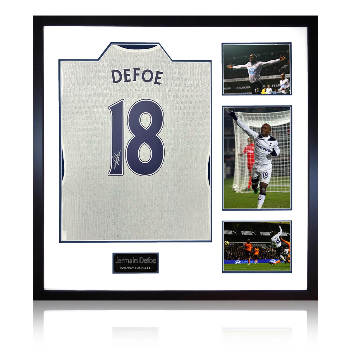 Jermain Defoe Signed Tottenham Elite Frame