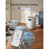 Lifstyle image of Dreo Smart 3-in-1 Portable Air Conditioner controlled via app