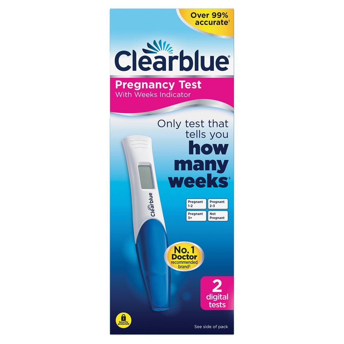 Clearblue Digital Pregnancy Test Sticks, 4 Tests