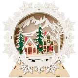 Light Up Wooden Holiday Icons-Set Of 2